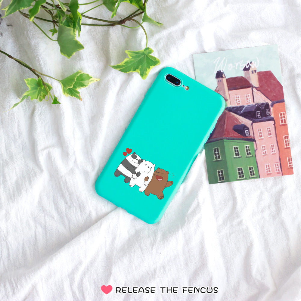 Xiaomi Redmi S2 6A Note 6 Pro Cover Bare Bear Soft Phone cases