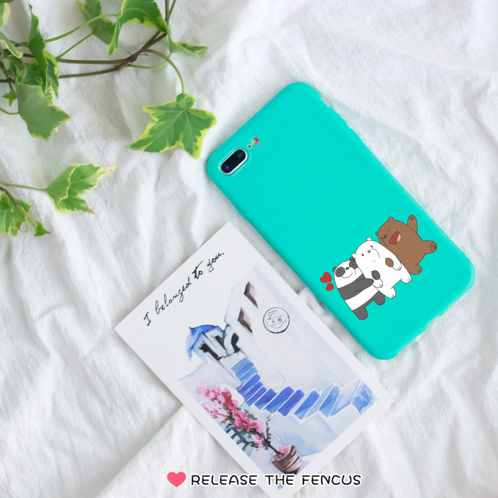 Xiaomi Redmi S2 6A Note 6 Pro Cover Bare Bear Soft Phone cases