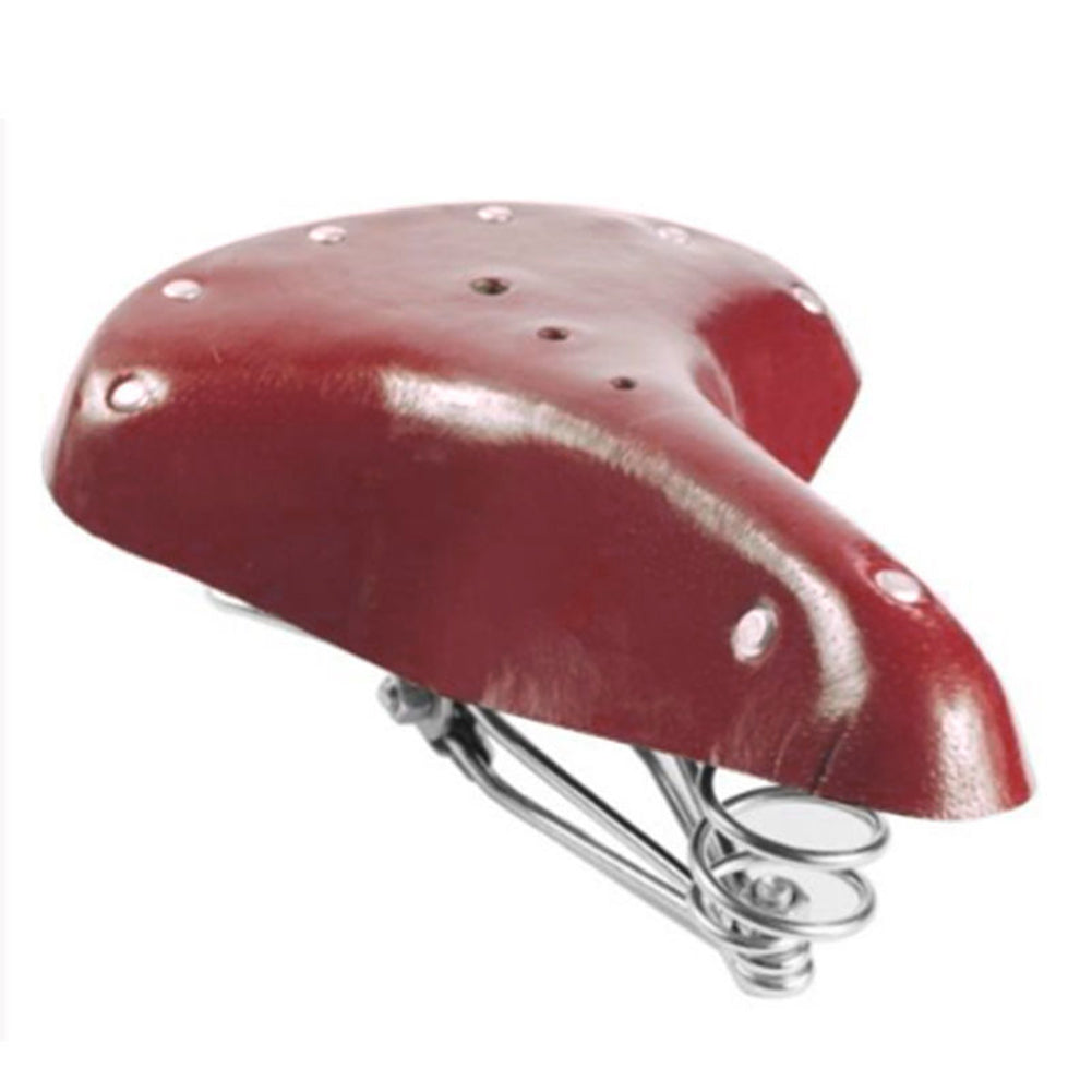 Vintage Faux Leather MTB Road Bike Bicycle Cycling Spring Saddle Seat Cushion