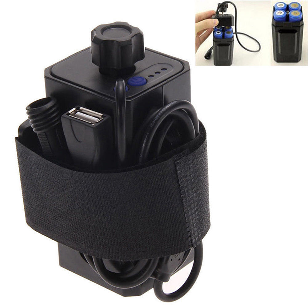 Waterproof DC 8.4V 4x 18650 Battery Pack Box Case Cover for Bicycle Bike Lamp