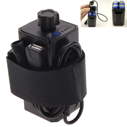 Waterproof DC 8.4V 4x 18650 Battery Pack Box Case Cover for Bicycle Bike Lamp