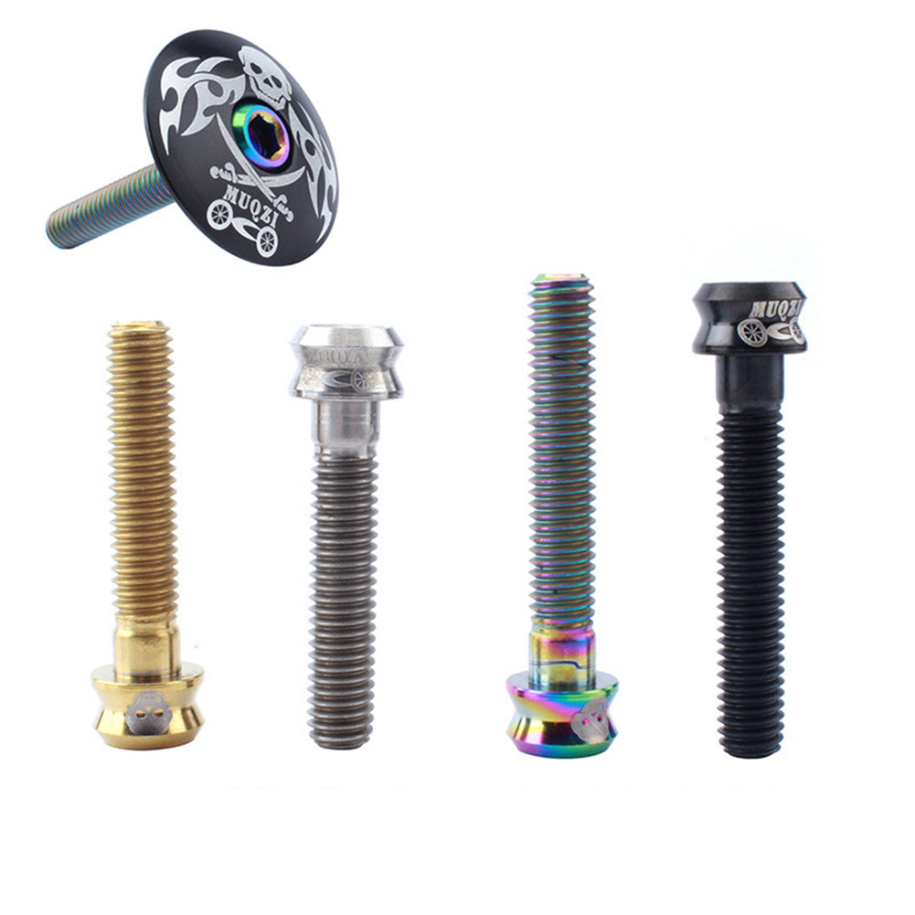 M6 Mountain Road Bike Bicycle Bowl Cover Titanium Alloy Screw Stem Accessories