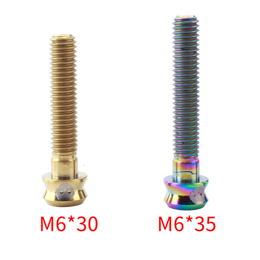 M6 Mountain Road Bike Bicycle Bowl Cover Titanium Alloy Screw Stem Accessories