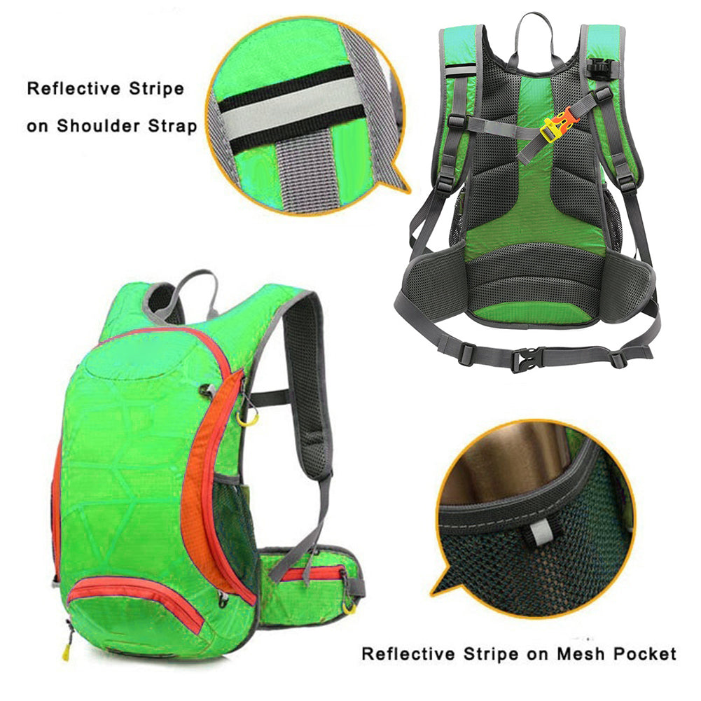 15L Outdoor Bicycle Cycling Hiking Camping Rucksack Backpack Water Bladder Bag