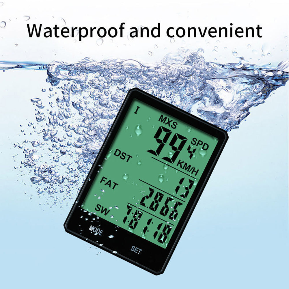 Wired/Wireless Waterproof Backlight Bicycle Computer Bike Speedometer Odometer