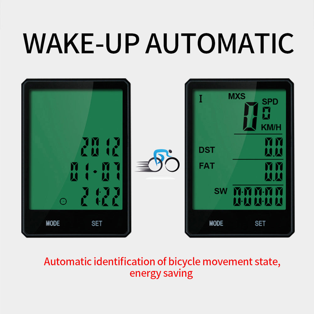 Wired/Wireless Waterproof Backlight Bicycle Computer Bike Speedometer Odometer