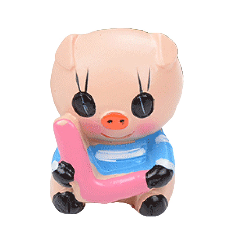 4Pcs/Set Cute Cartoon LOVE Pig Resin Car Dashboard Doll Ornaments Accessories