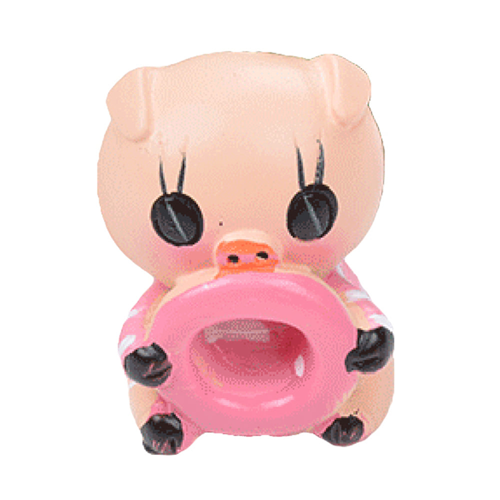 4Pcs/Set Cute Cartoon LOVE Pig Resin Car Dashboard Doll Ornaments Accessories
