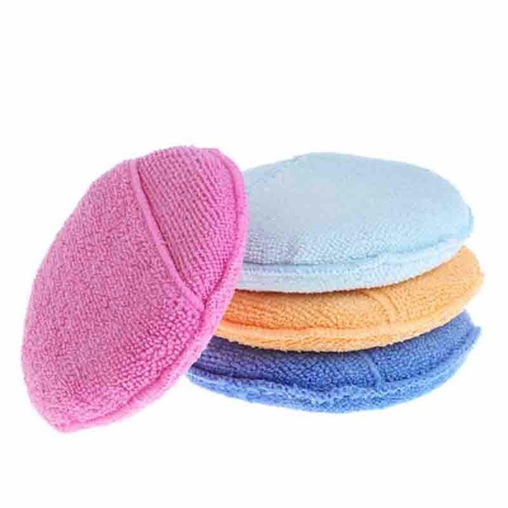Auto Care Soft Microfiber Car Wax Applicator Pads Polishing Sponges with Pocket
