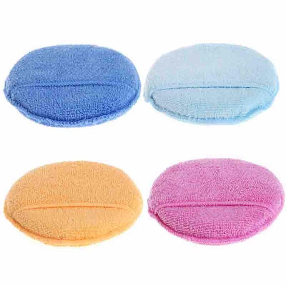 Auto Care Soft Microfiber Car Wax Applicator Pads Polishing Sponges with Pocket