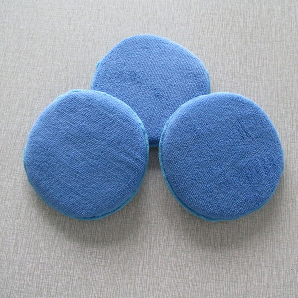 Auto Care Soft Microfiber Car Wax Applicator Pads Polishing Sponges with Pocket
