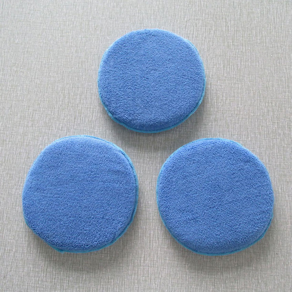 Auto Care Soft Microfiber Car Wax Applicator Pads Polishing Sponges with Pocket
