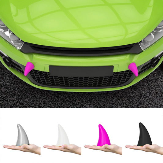 Funny Polyurethane Auto Styling Anti Collision 3D Demon Horn Car Stickers