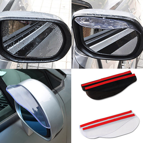 Universal Rear View Side Mirror Rain Eyebrow Board Shade Shield Visor for Car