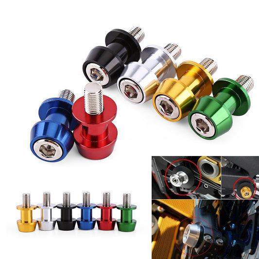 2Pcs 8mm/10mm Motorcycle CNC Swingarm Sliders Spools for Honda Suzuki Kawasaki