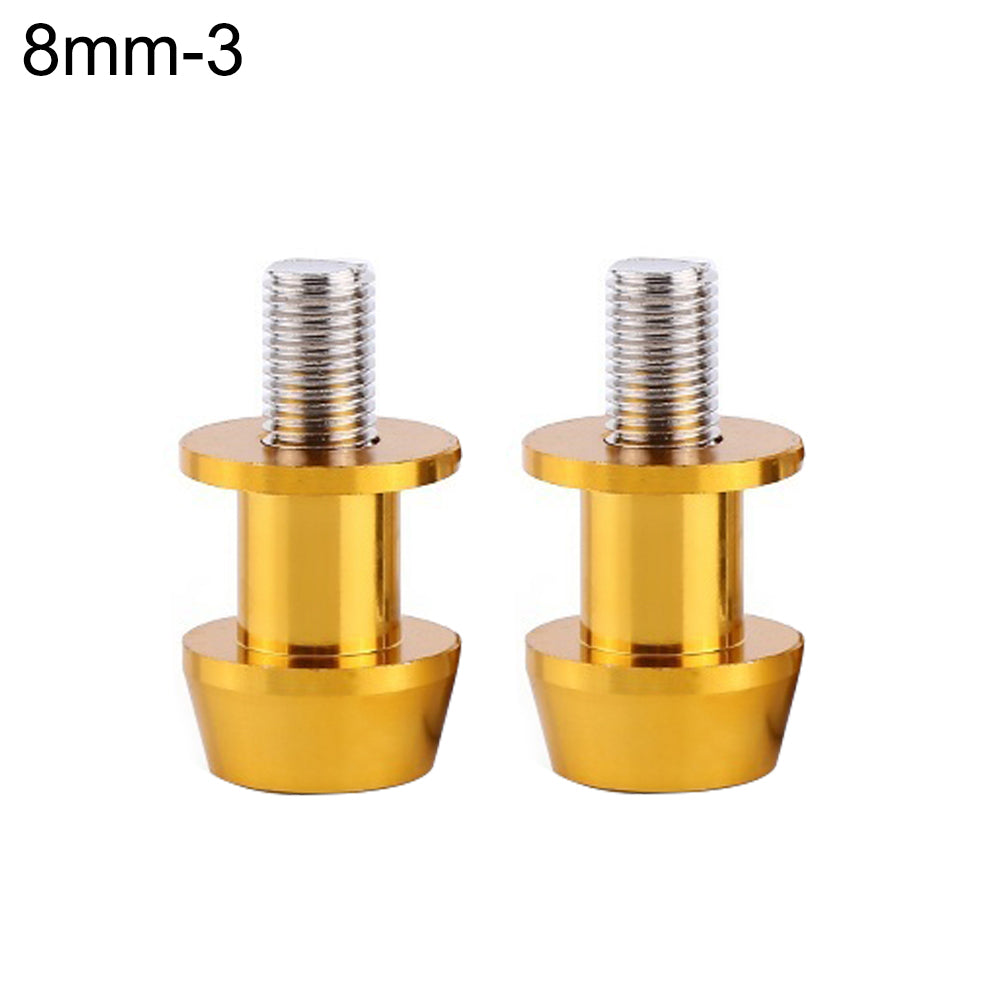 2Pcs 8mm/10mm Motorcycle CNC Swingarm Sliders Spools for Honda Suzuki Kawasaki