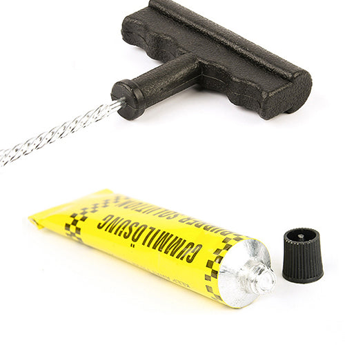 6 Pcs/Set Auto Car Bike Tubeless Tire Tyre Puncture Plug Safety Repair Tool Kit