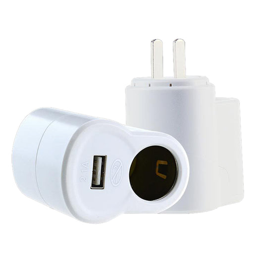 USB 2.0 AC to DC Power Socket Adapter Converter Household Car Cigarette Lighter