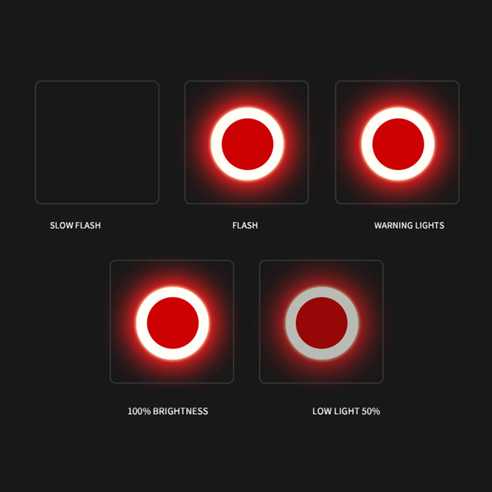 Outdoor Bicycle Taillight Night Ride Lamp Cycling USB Charging Warning Light