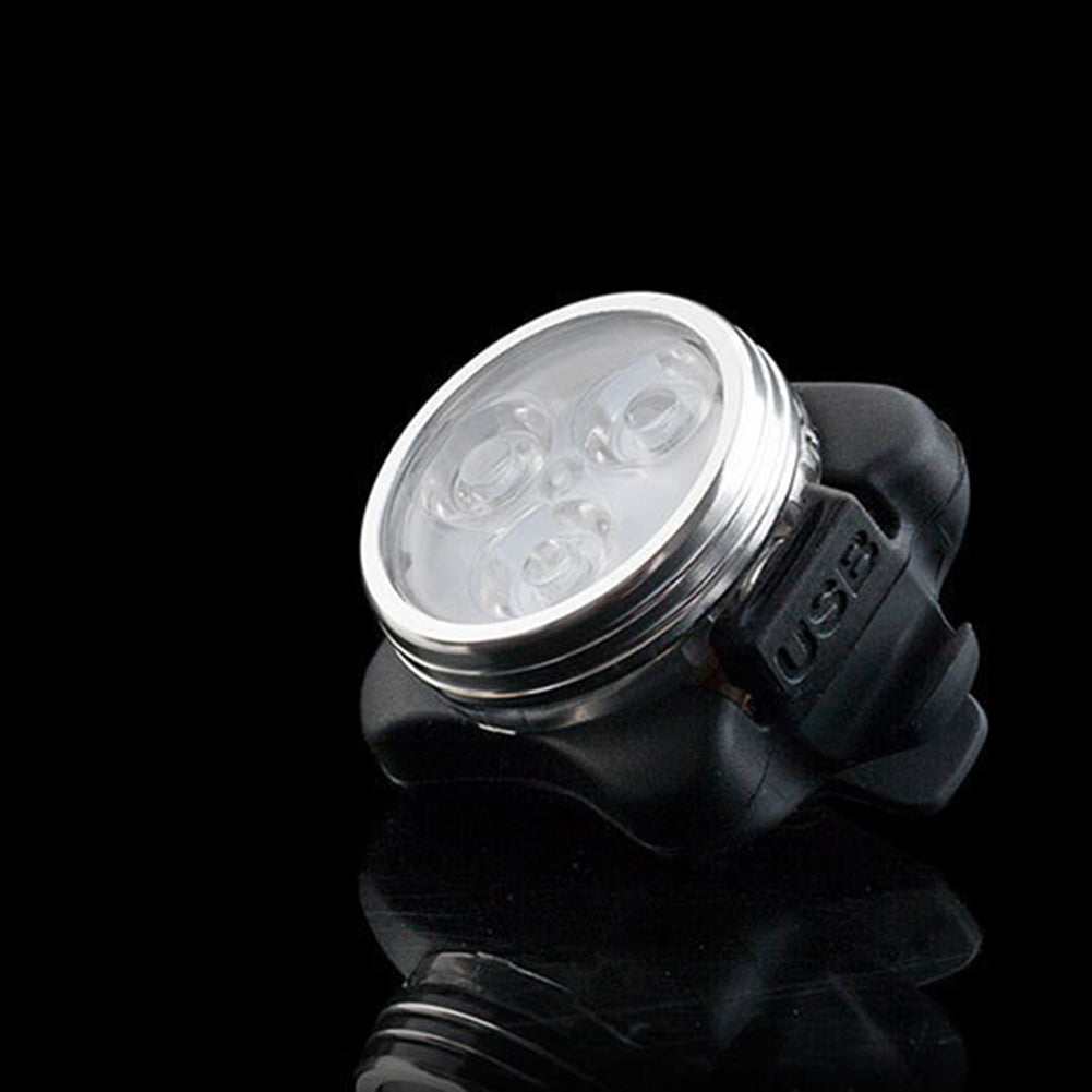 Practical USB Charging Bicycle 3 LED Head Front Light Bike Safety Sign Lamp