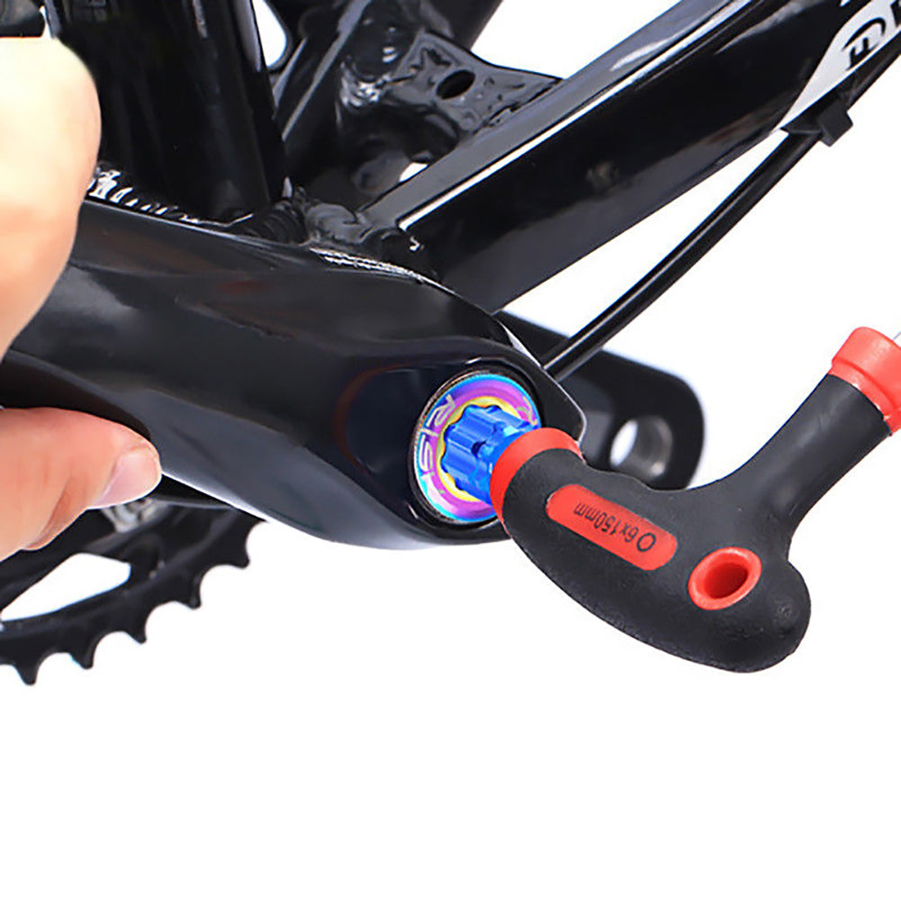 Cycling MTB Road Bike Bicycle Aluminum Alloy Offset Ring Crank Cap Removal Tool
