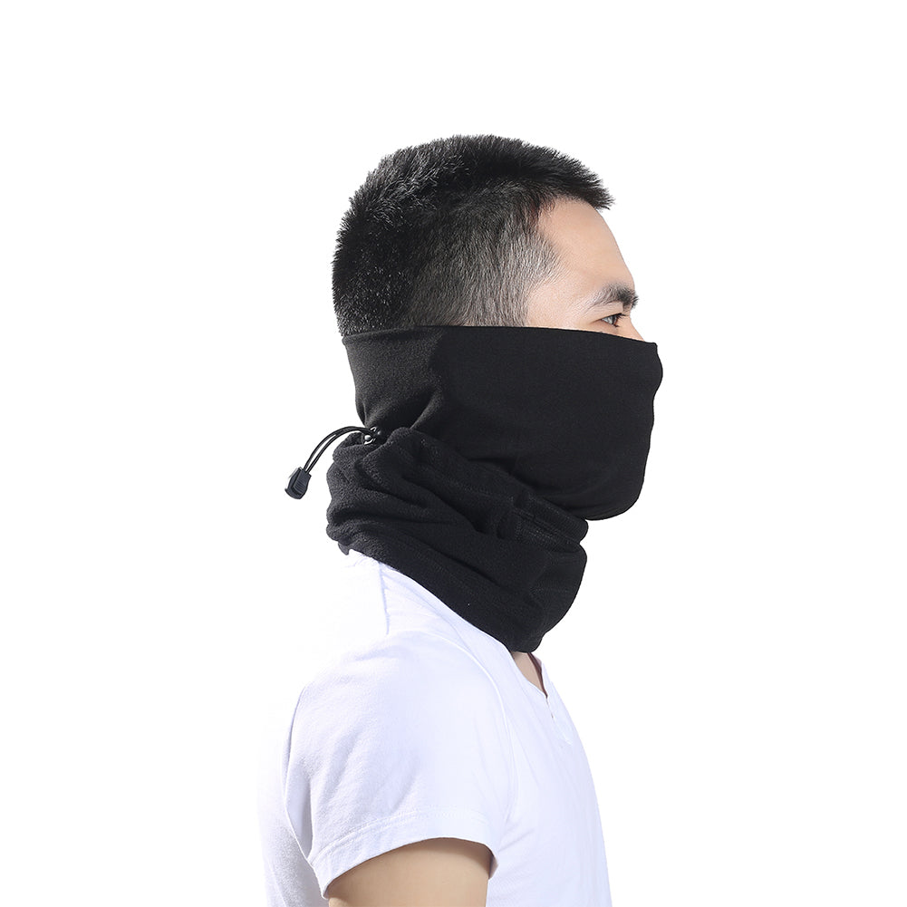 Outdoor Winter Fleece Windproof Neck Warmer Half Face Mask for Cycling Skiing