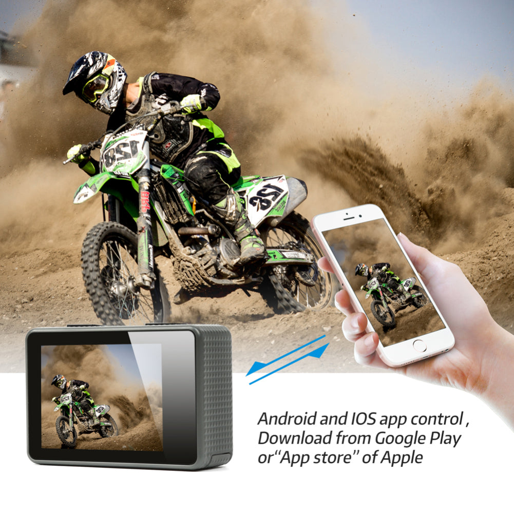 Action Camera WiFi Remote Control Waterproof Outdoor Sports Cam 1080P HD