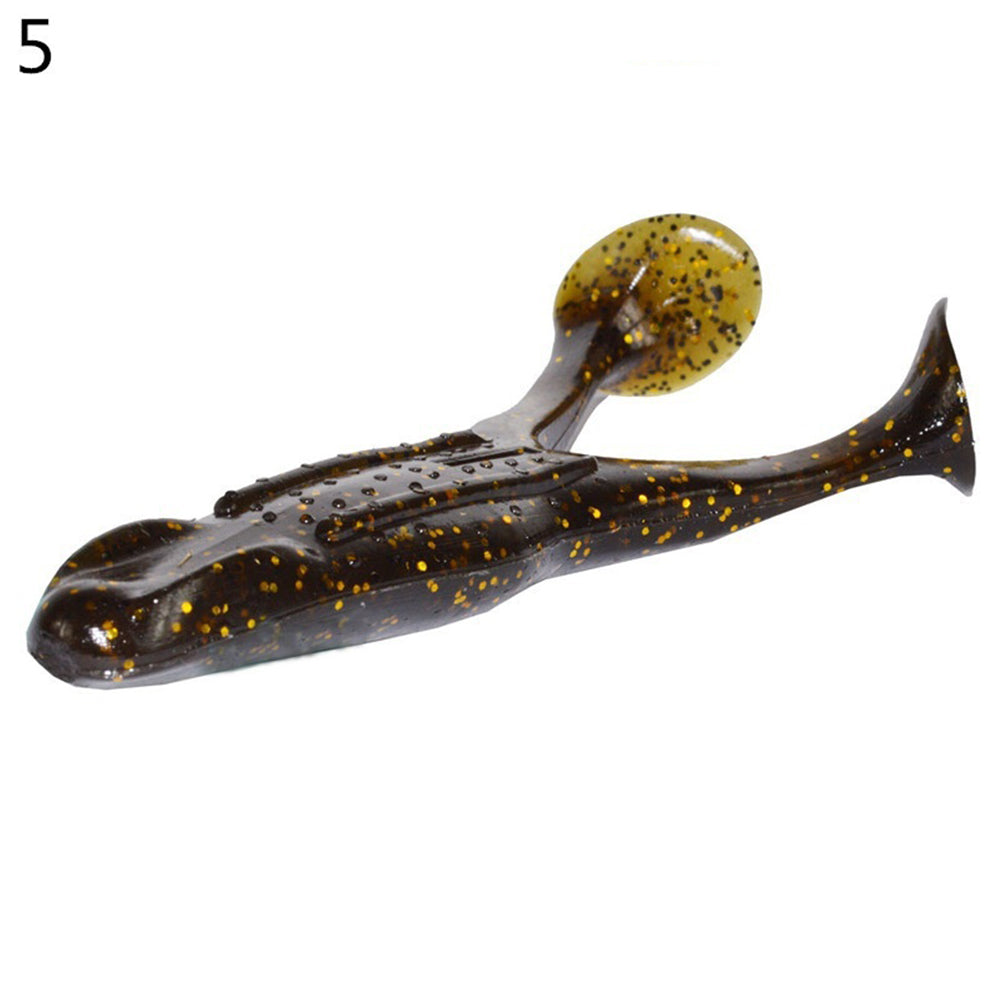 2Pcs Artificial Lifelike Frog Fishing Lure Bait Silicone Simulation Tackle Tool