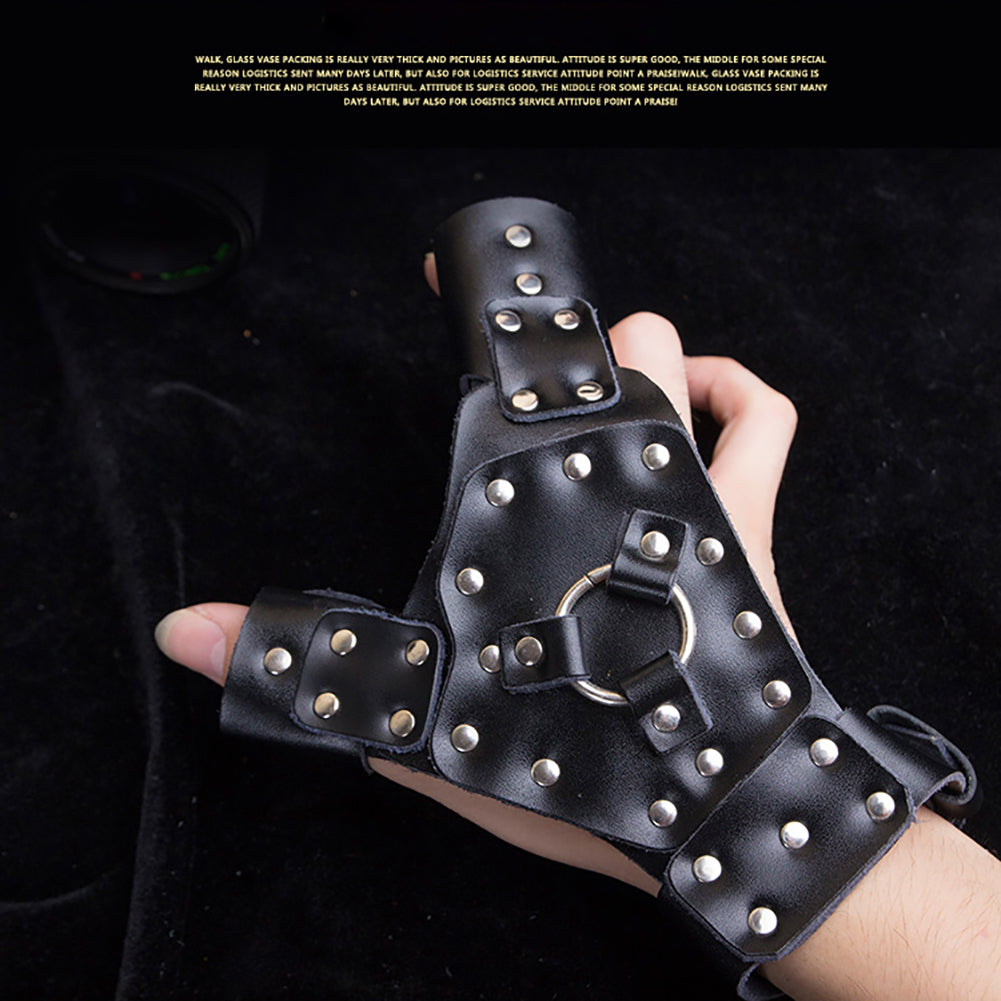 Archery Fishing Reel Hunting Slingshot Wristband Hand Guard Protective Gear