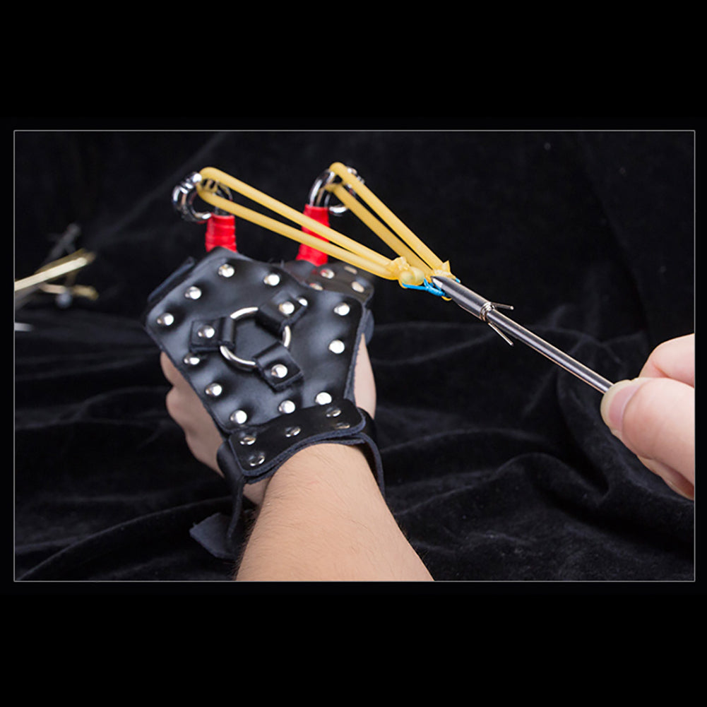 Archery Fishing Reel Hunting Slingshot Wristband Hand Guard Protective Gear