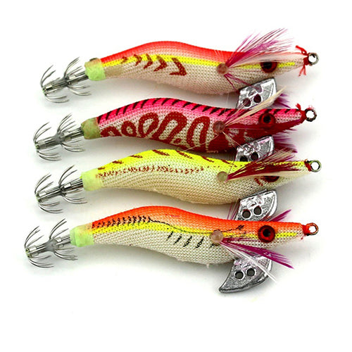 Plastic Shrimp Shape False Bait Luminous Lures Bionic Squid Hook Fishing Lure