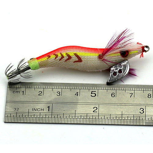 Plastic Shrimp Shape False Bait Luminous Lures Bionic Squid Hook Fishing Lure