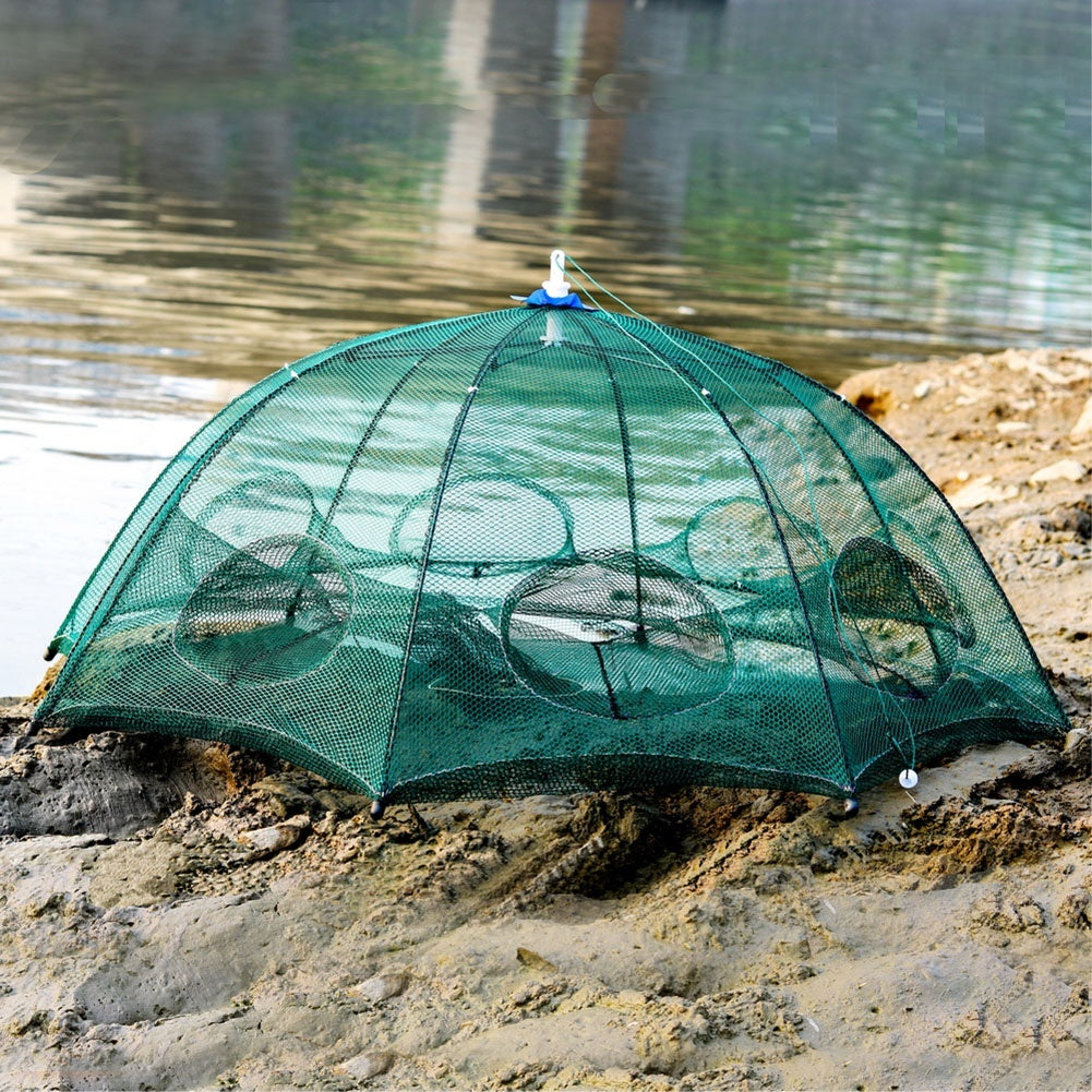 Portable Folding Automatic Fishing Net Fish Minnow Shrimp Crab Mesh Trap Tool