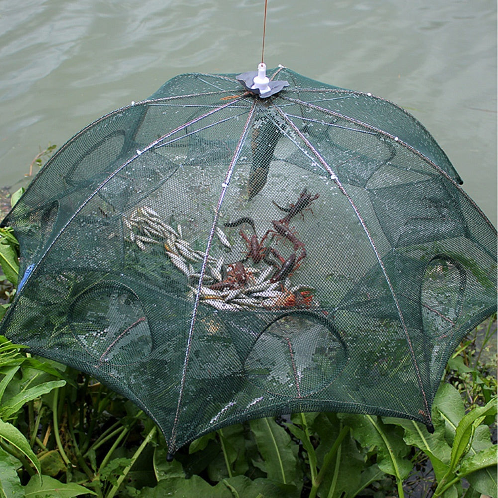 Portable Folding Automatic Fishing Net Fish Minnow Shrimp Crab Mesh Trap Tool