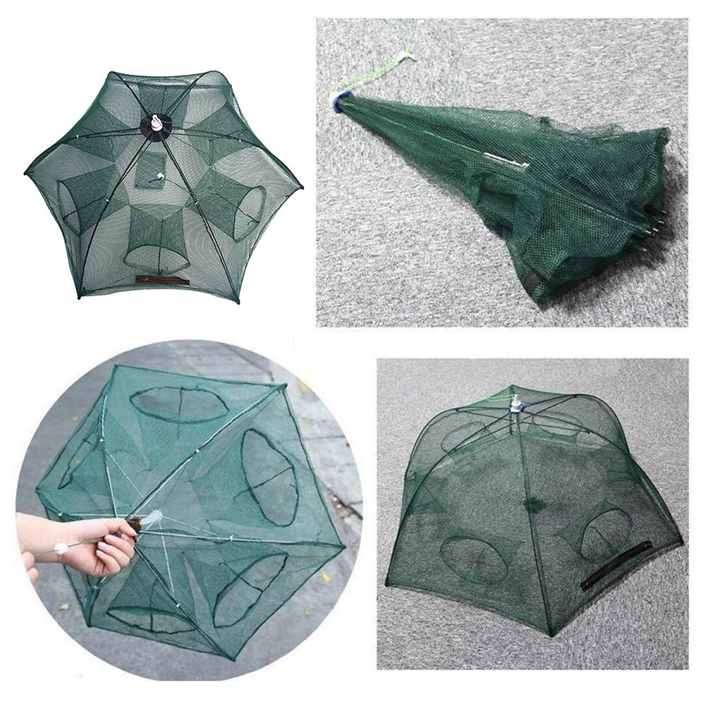 Portable Folding Automatic Fishing Net Fish Minnow Shrimp Crab Mesh Trap Tool