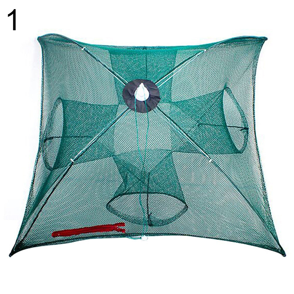 Portable Folding Automatic Fishing Net Fish Minnow Shrimp Crab Mesh Trap Tool