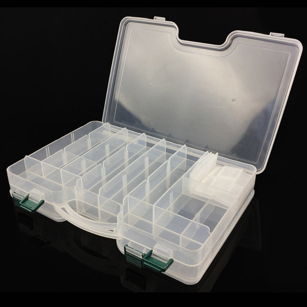 Large Capacity Fish Lure Bait Hook Tackle Box Fishing Storage Case Container
