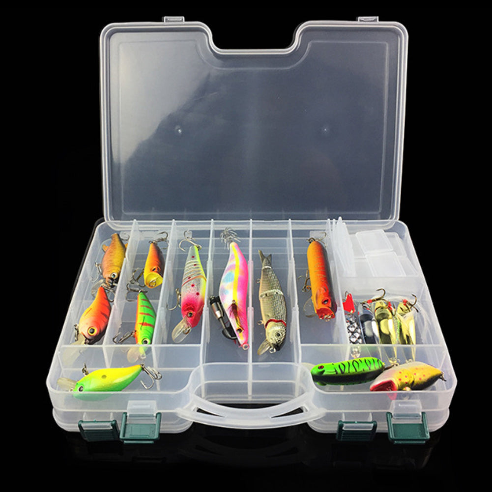 Large Capacity Fish Lure Bait Hook Tackle Box Fishing Storage Case Container