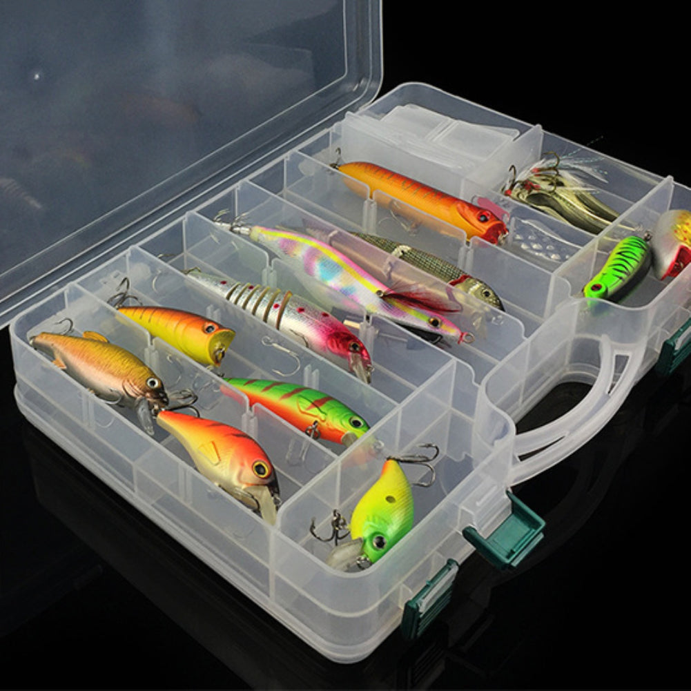 Large Capacity Fish Lure Bait Hook Tackle Box Fishing Storage Case Container