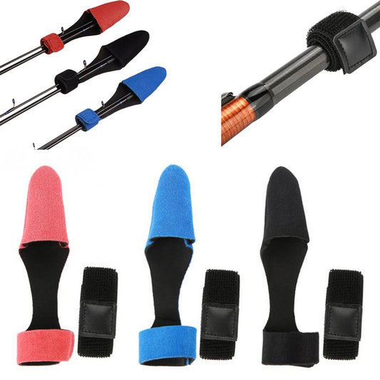 Fishing Rod Tip Cover Tie Tackle Fish Pole Fastening Strap Set Accessories