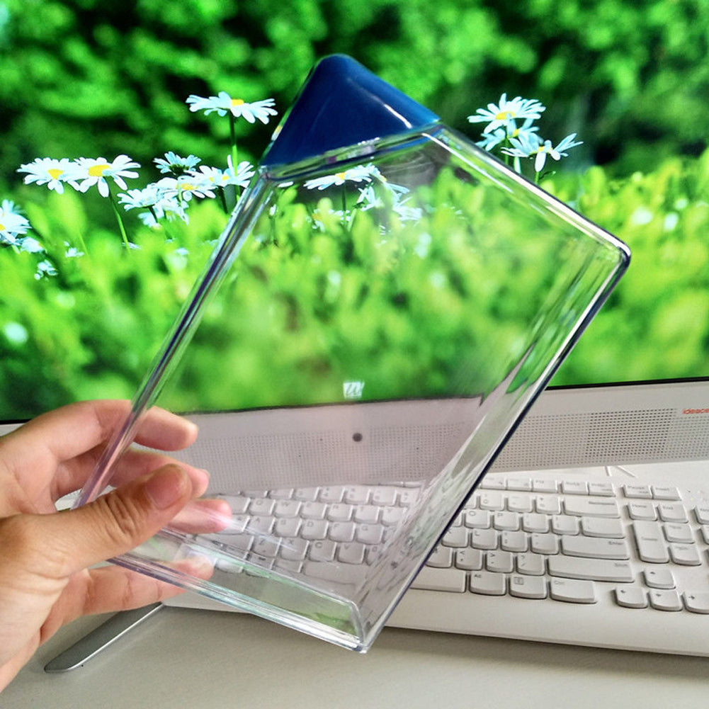 450ML Creative Book Paper Shape Transparent Portable Flat Plastic Water Bottle