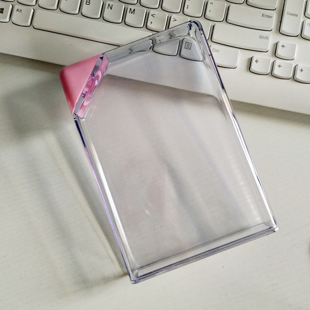 450ML Creative Book Paper Shape Transparent Portable Flat Plastic Water Bottle