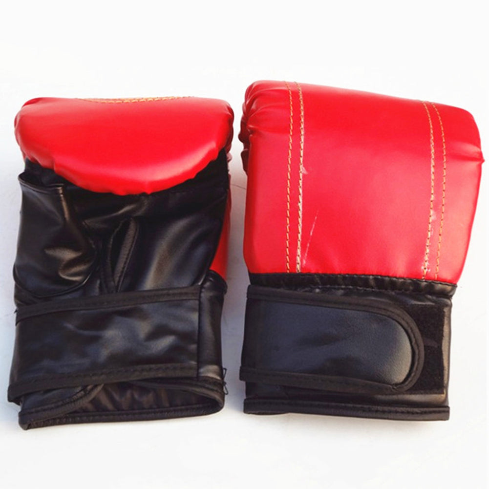 Faux Leather MMA Boxing Muay Thai Sandbag Fight Combat Training Fist Gloves