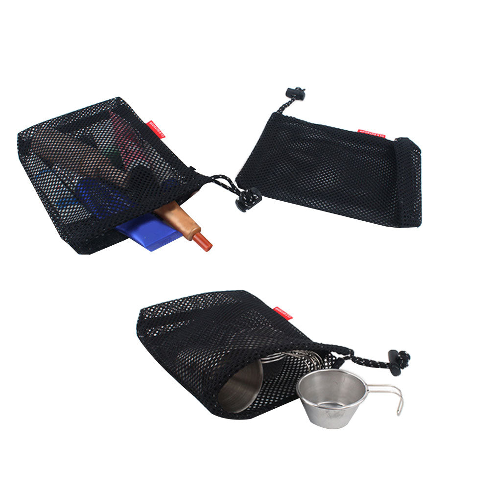 5Pcs Portable Outdoor Camping Travel Cosmetic Storage Mesh Bags Pouch Organizer