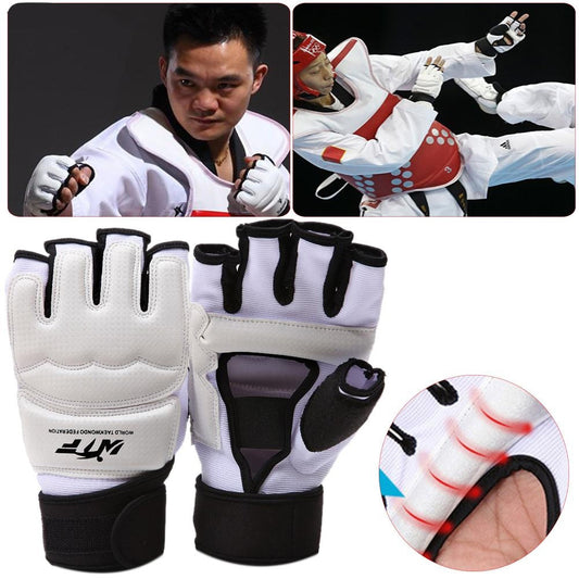 1Pair Taekwondo Fighting Hand Protector Martial Arts Sports Guard Boxing Gloves