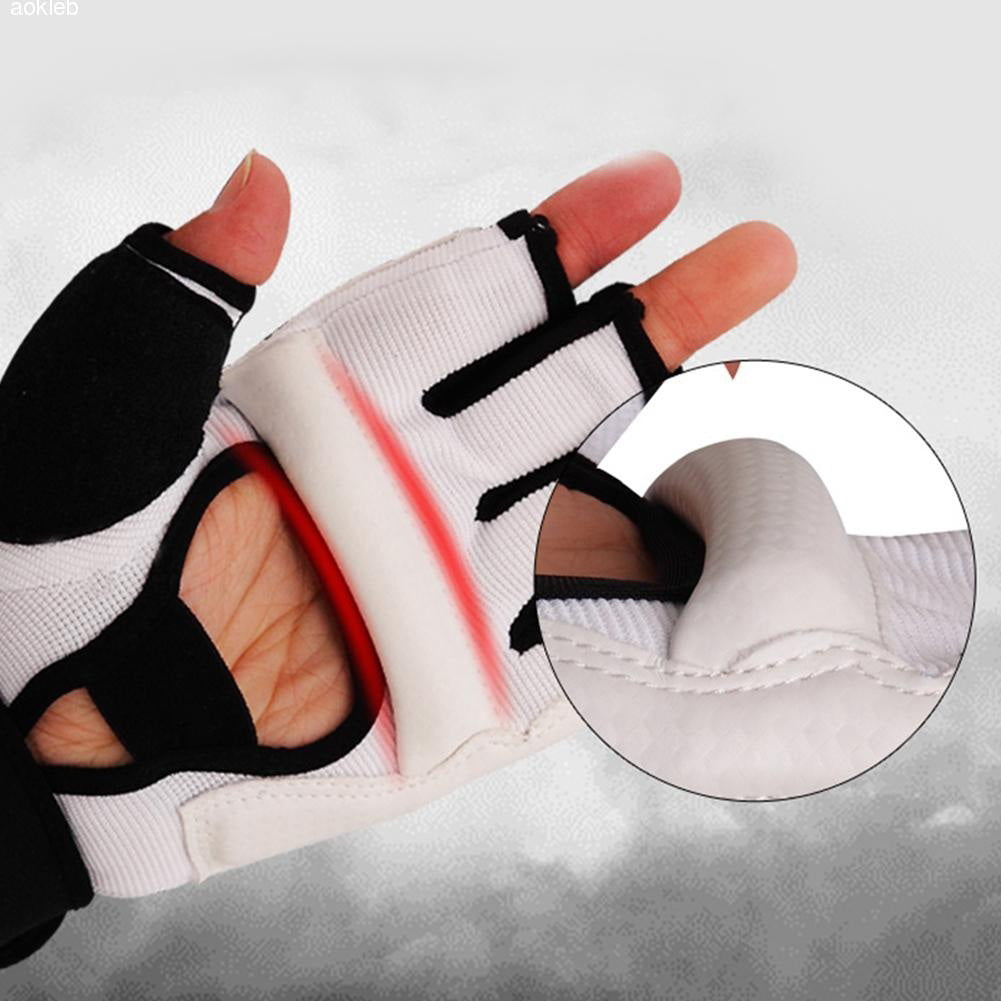 1Pair Taekwondo Fighting Hand Protector Martial Arts Sports Guard Boxing Gloves