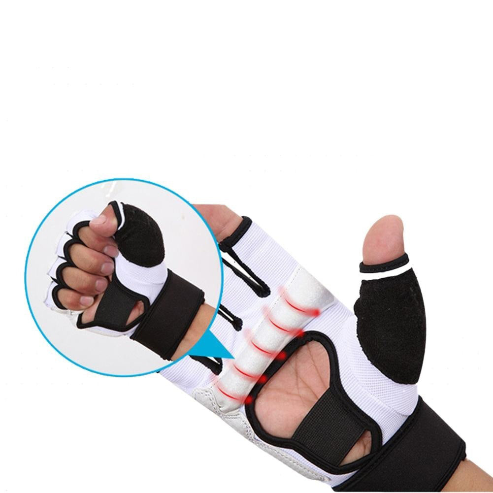 1Pair Taekwondo Fighting Hand Protector Martial Arts Sports Guard Boxing Gloves