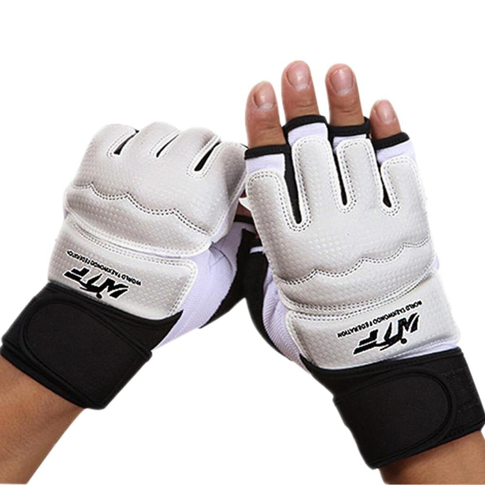 1Pair Taekwondo Fighting Hand Protector Martial Arts Sports Guard Boxing Gloves