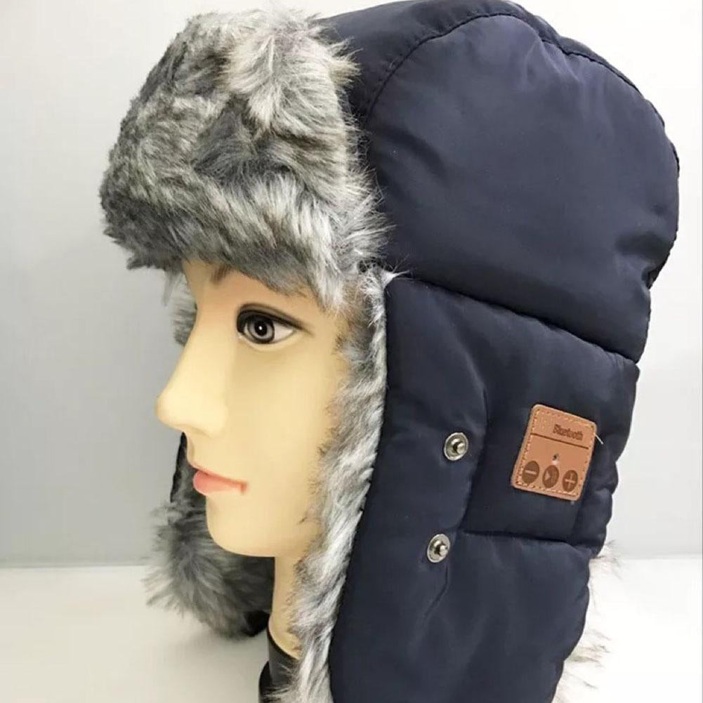 Bluetooth 5.0 Earphone Hat Winter Windproof Wireless Headset Unisex Music Cap