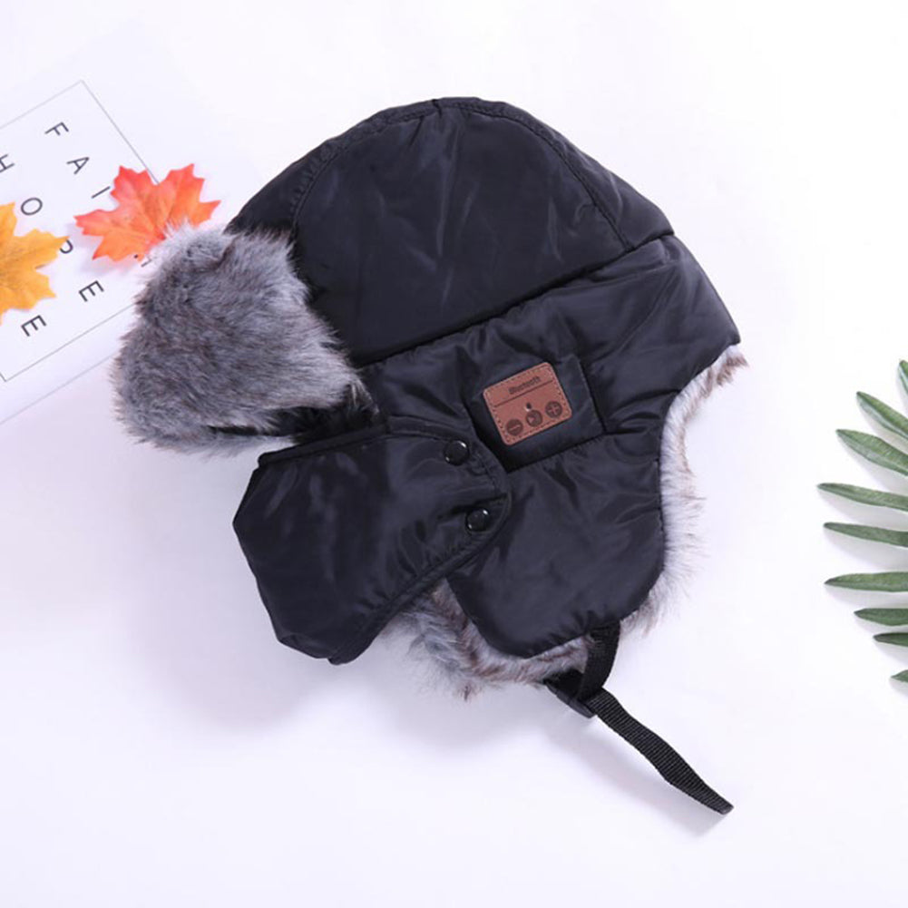 Bluetooth 5.0 Earphone Hat Winter Windproof Wireless Headset Unisex Music Cap